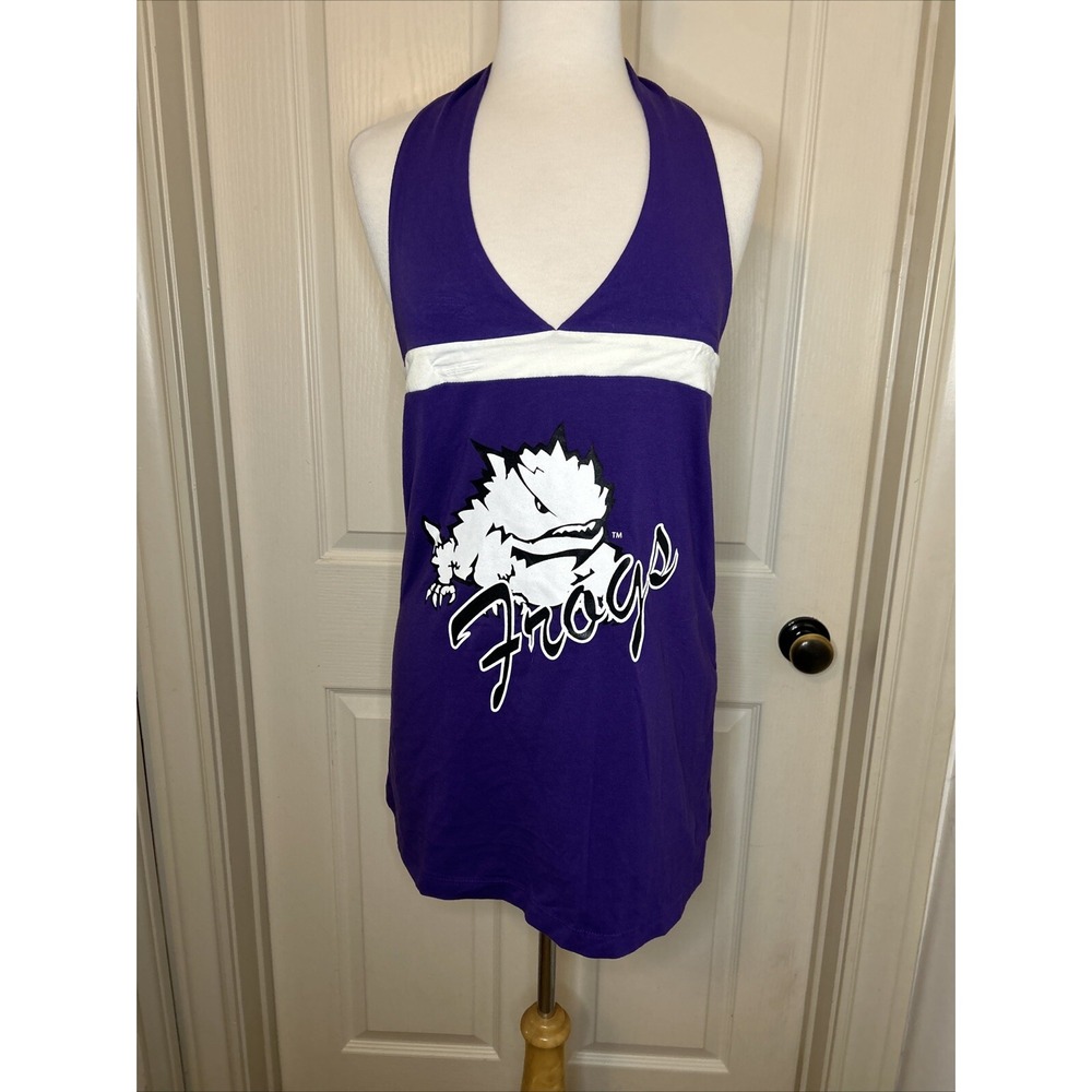 TCU Game Day NWT Dress Purple Dress/Tunic Bare shoulders, Wm Medium USA‎ Made